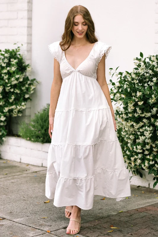 New Deals Eileen Tiered Poplin Dress