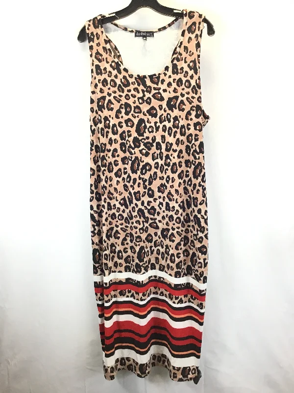 Flash Sale Leopard Print Dress Casual Maxi Derek Heart, Size 2x