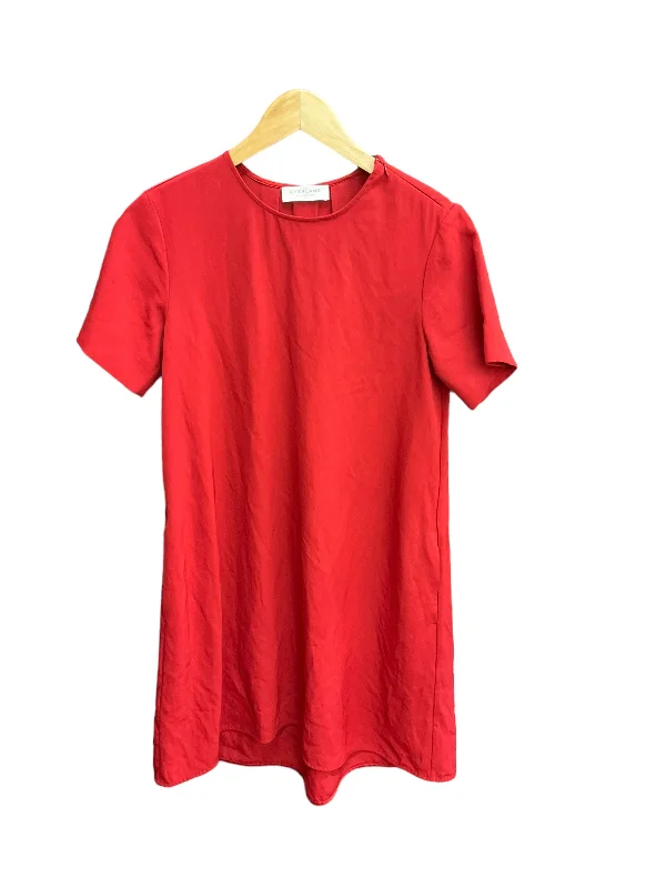 Daily Deals Red Dress Casual Short Everlane, Size Xs