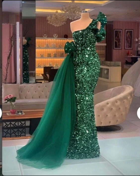 Fantastic Deals Sequins dress with side train, prom dress,DS4652