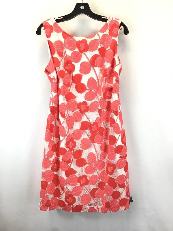 Special Savings Red Dress Casual Midi Talbots, Size 14petite