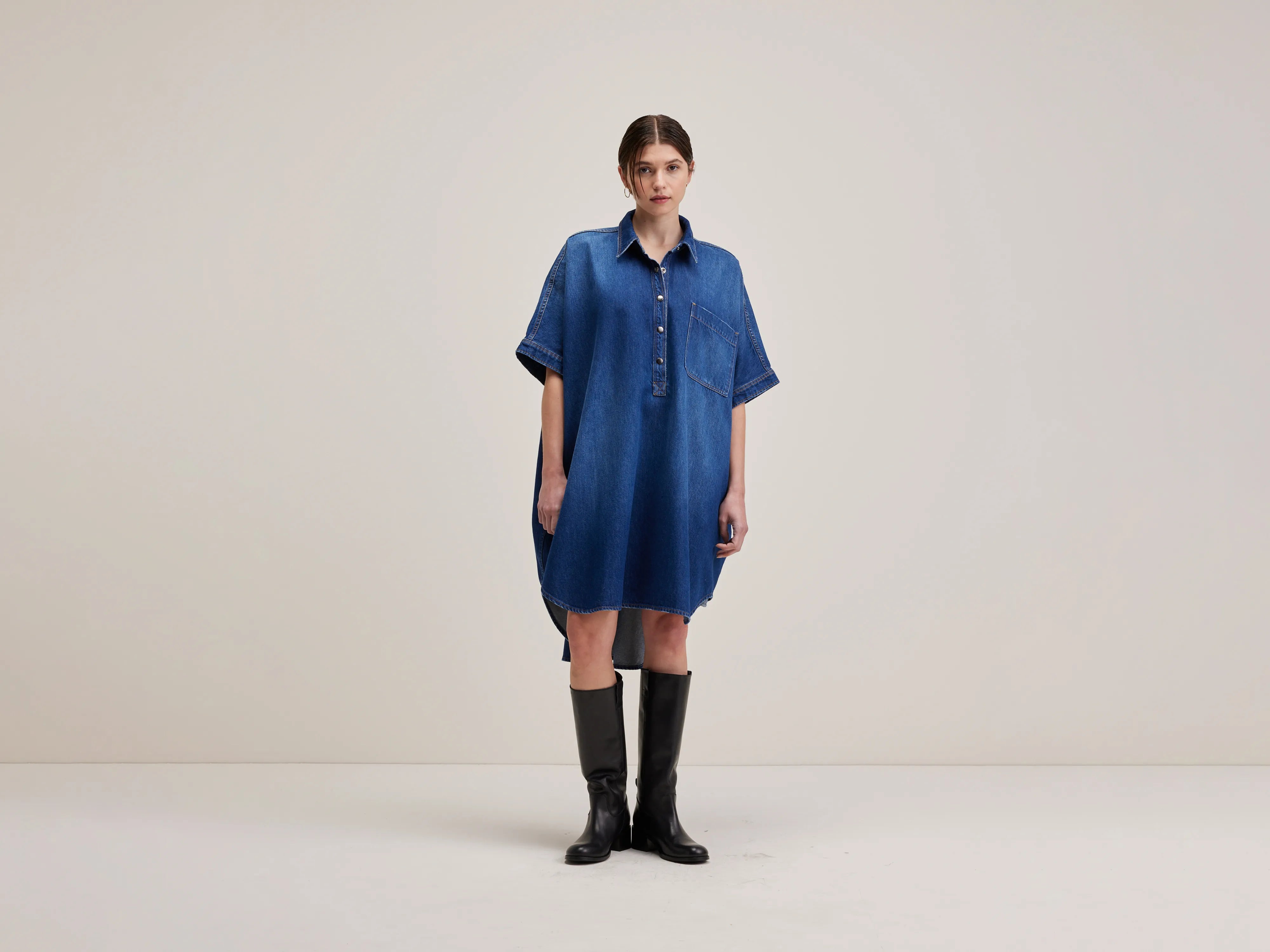 Limited Availability Klenn shirt dress (242 / W / BLUE STONE)