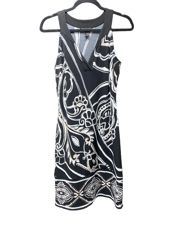 Daily Deals Black & Cream Dress Casual Short White House Black Market, Size Xs