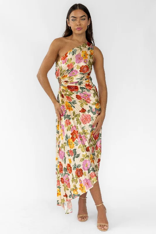 Limited Time Discount Monroe Garden Floral Maxi Dress - Final Sale