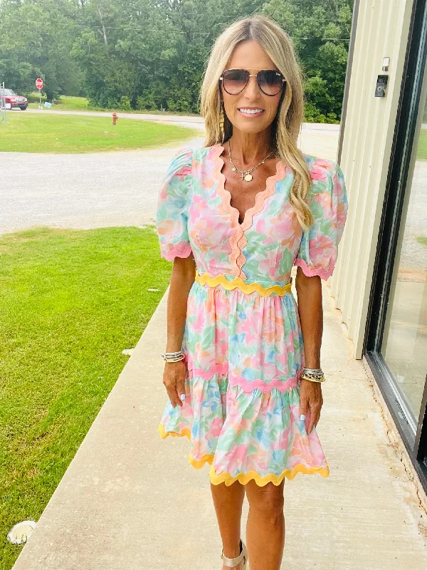 Value Deals FLOWER EXPOSED DRESS--RESTOCK ALERT