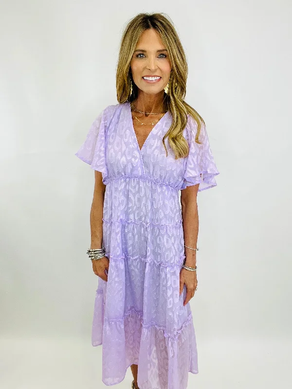 Anniversary Sale SMELL THE LAVENDER MIDI DRESS