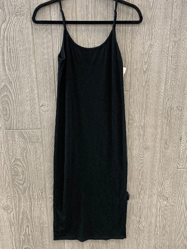 Doorbuster Deal Black Dress Casual Midi Wild Fable, Size L