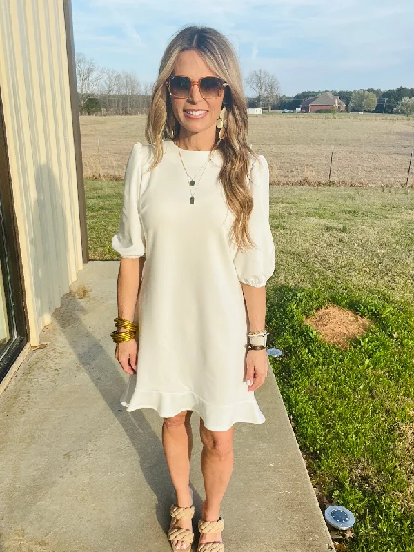 Amazing Deals SWEET REMINDER DRESS- IVORY
