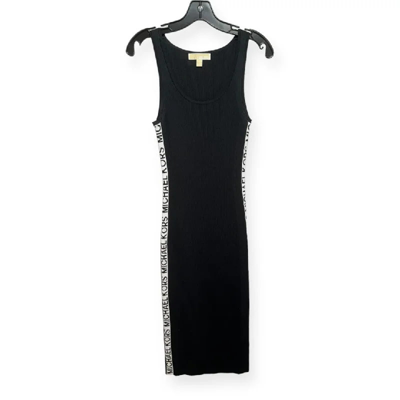 Overstock Black Dress Casual Maxi Michael By Michael Kors, Size Xl