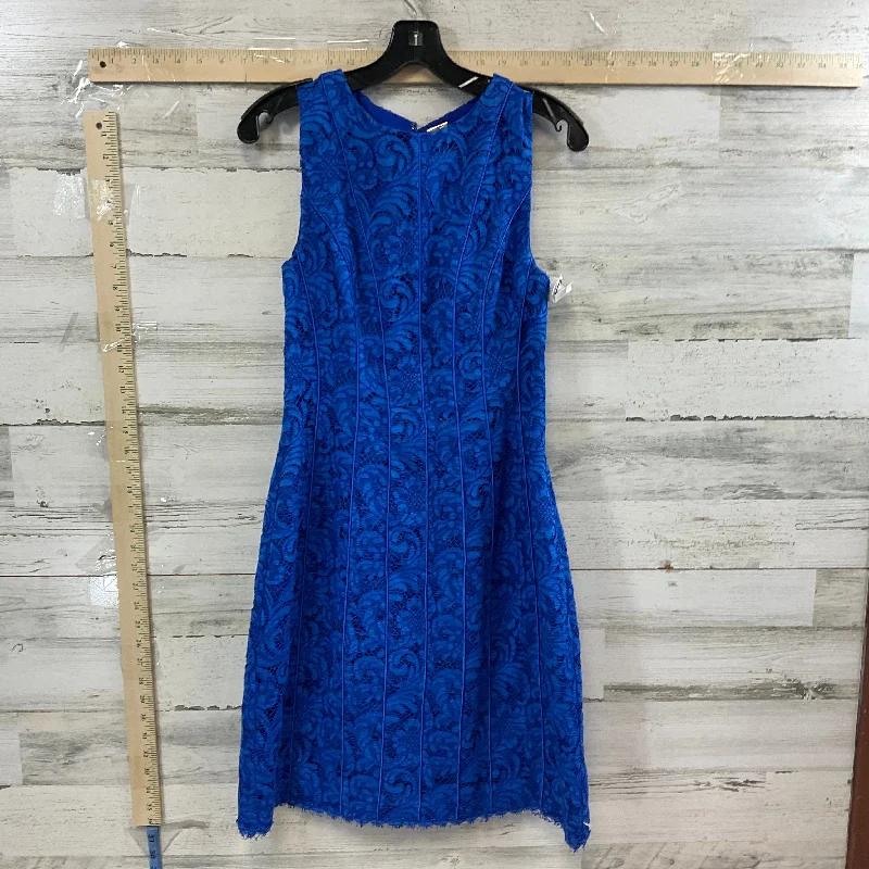 Limited Edition Blue Dress Party Short ADAM LEPPES, Size Xs