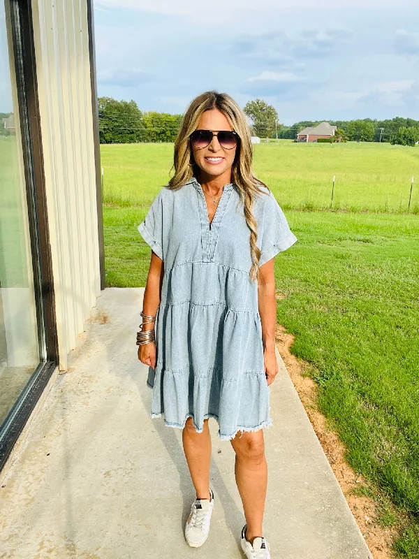 Epic Deals DO IT ALL DENIM DRESS