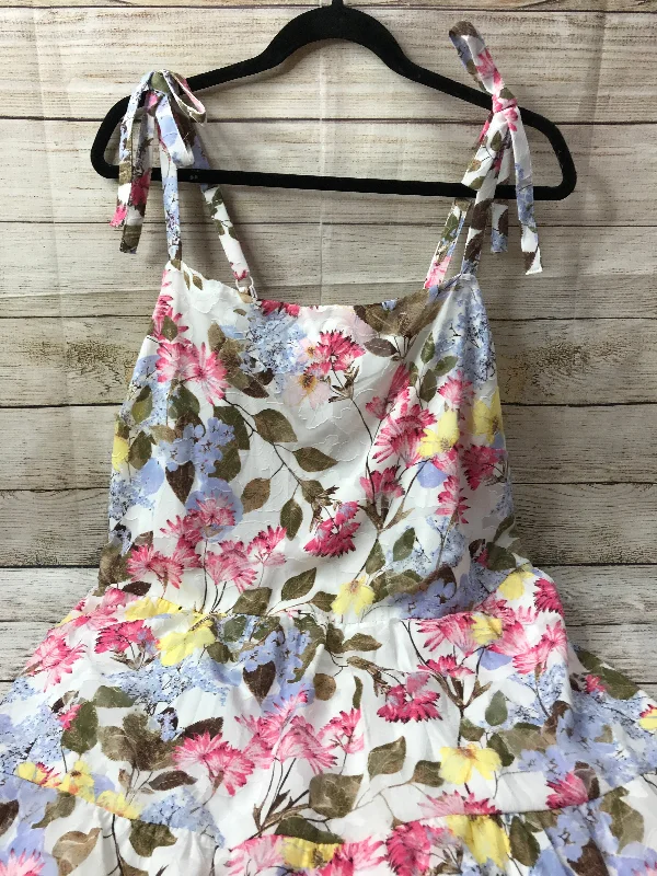 Get It Before It’s Gone Floral Print Dress Party Long Lane Bryant, Size 2x