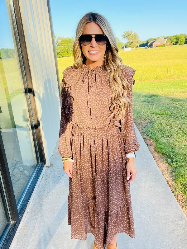 Bargain Bin LATE SUNSETS MAXI DRESS