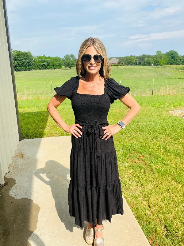 Quick Sale BLACK IVY MIDI DRESS-FLASH SALE