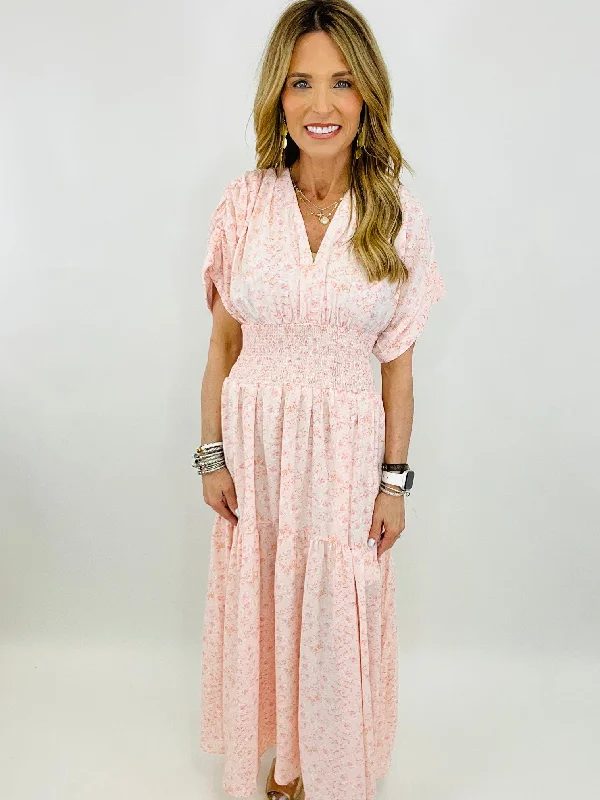 Sneak Peek Sale SO PRETTY IN LOVE MIDI DRESS
