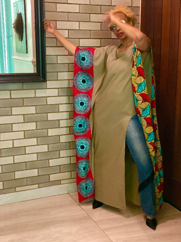 Deal Explosion Ókiki Agbada In Salsa Print