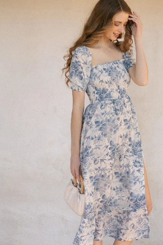 Final Clearance Zoey Smocked Midi Dress