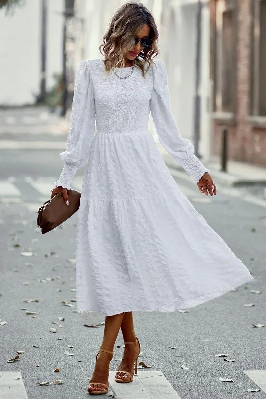 Price Fest LONG SLEEVED SLIM WAIST SWING DRESS