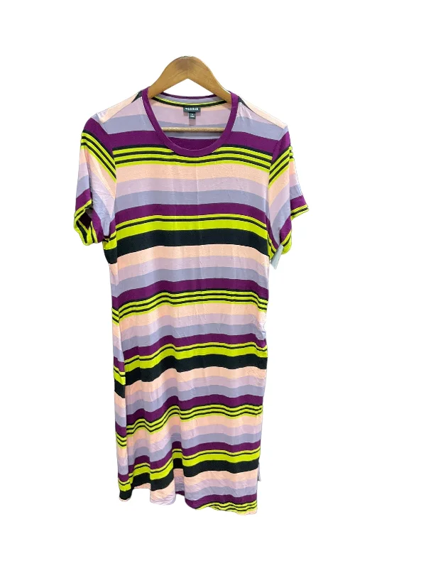 Super Deal Striped Pattern Dress Casual Maxi Torrid, Size Xl
