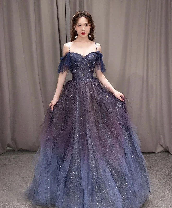 Deal of the Week Elegant A-Line Off Shoulder Straps Long Party Dress,DP1954