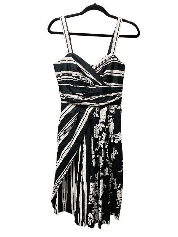 Bonus Savings Black & White Dress Casual Short White House Black Market, Size 6