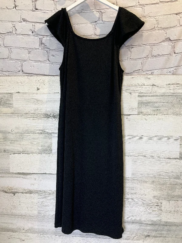 Exclusive Savings Black Dress Casual Midi Old Navy, Size M