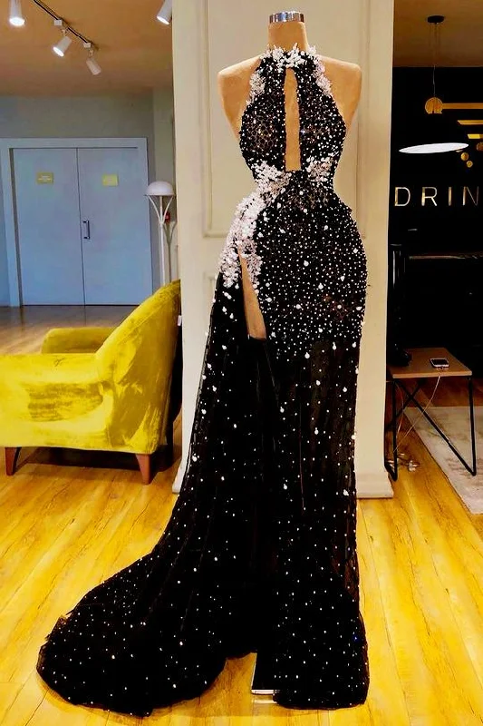 Online Exclusive Gorgeous Sleeveless Floor-length Mermaid Prom Dresses,DS4750
