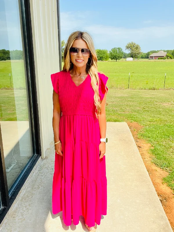 Markdowns Into You Pink Midi