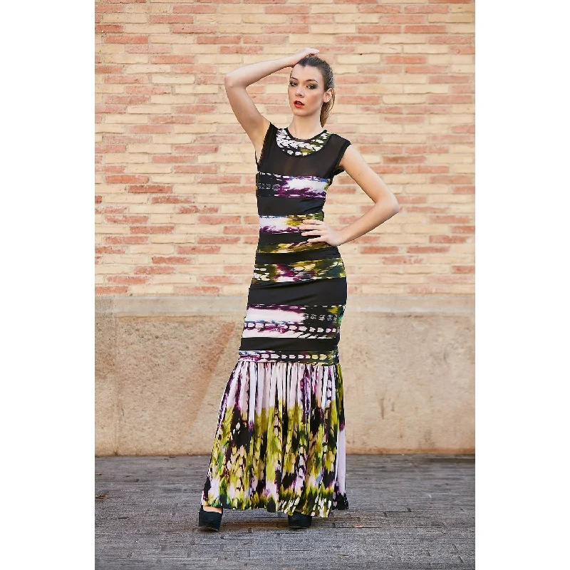 Special Discount TIE & DYE PRINT MAXI  DRESS (BATIK)