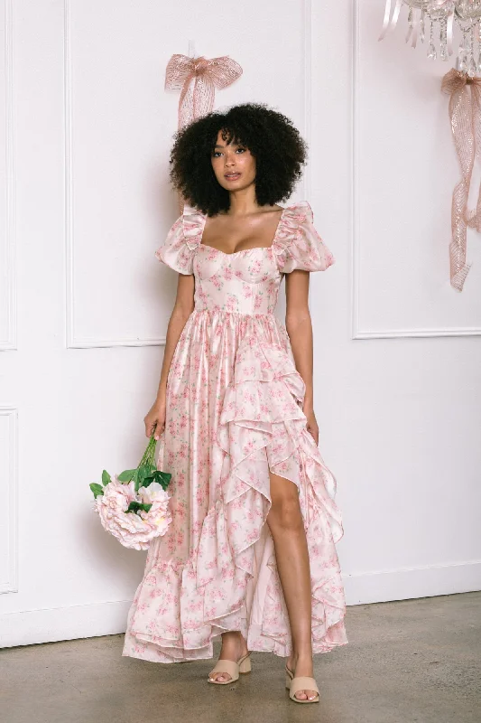 Super Bargain Giselle Ruffled Maxi Dress