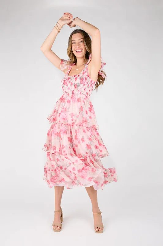 Markdown Madness Champagne and Roses Dress