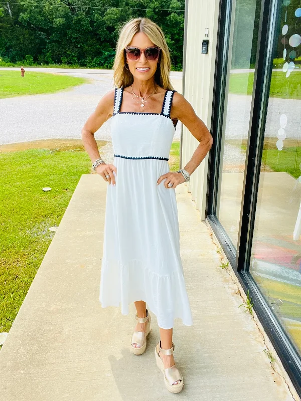 Markdowns THE BREEZE IS BLOWING MIDI DRESS—SUMMER SALE