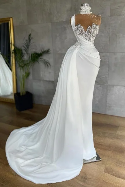 Stock Clearance Prom dresses long white | Evening dresses cheap,DS14007
