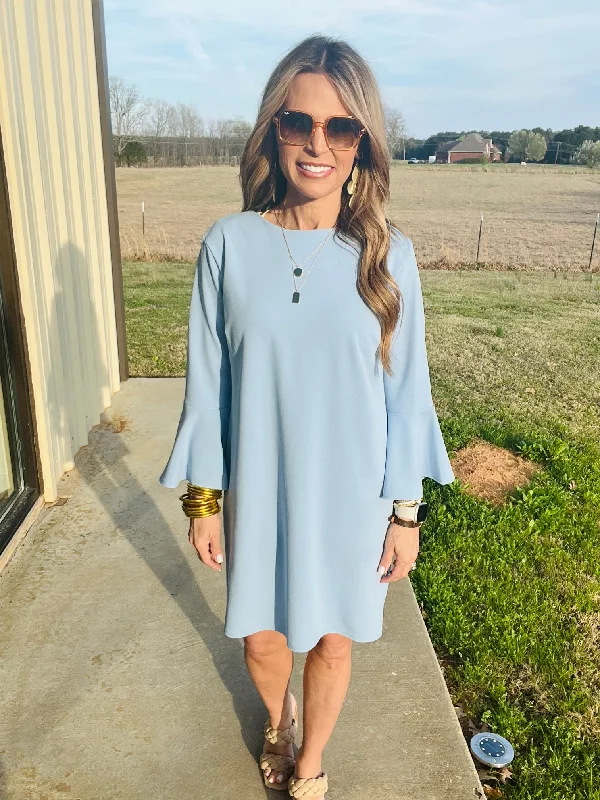 Last Chance SELF LOVE DRESS- LIGHT BLUE