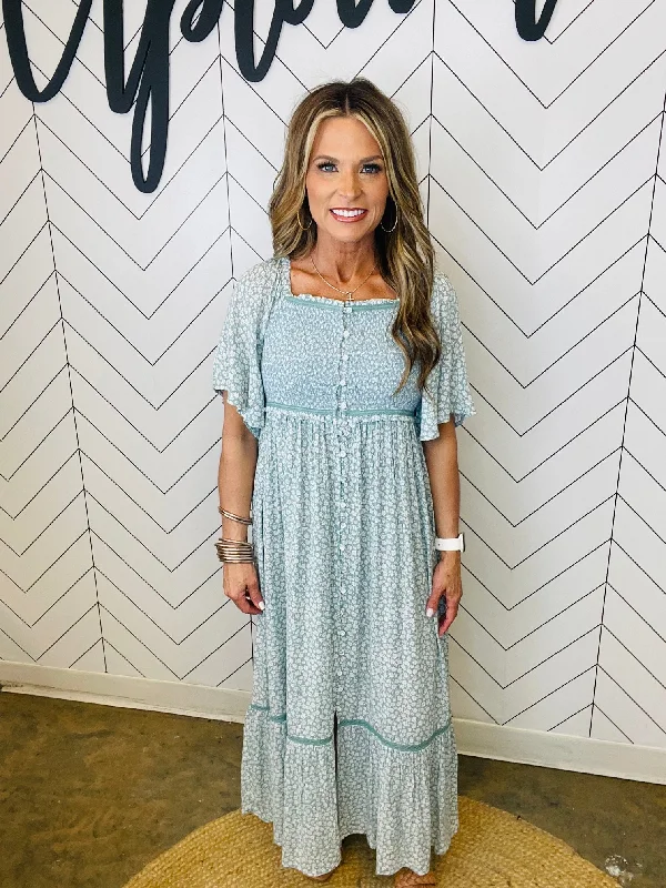 Holiday Sale GREEN MEADOWS MIDI--FLASH SALE