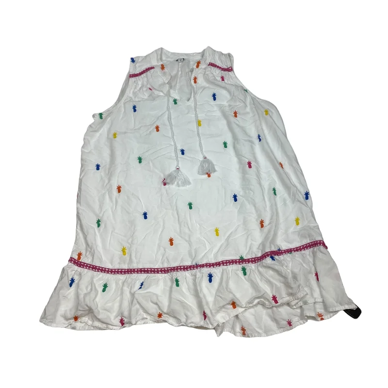 Extra Discounts White Dress Casual Short Crown And Ivy, Size 2x