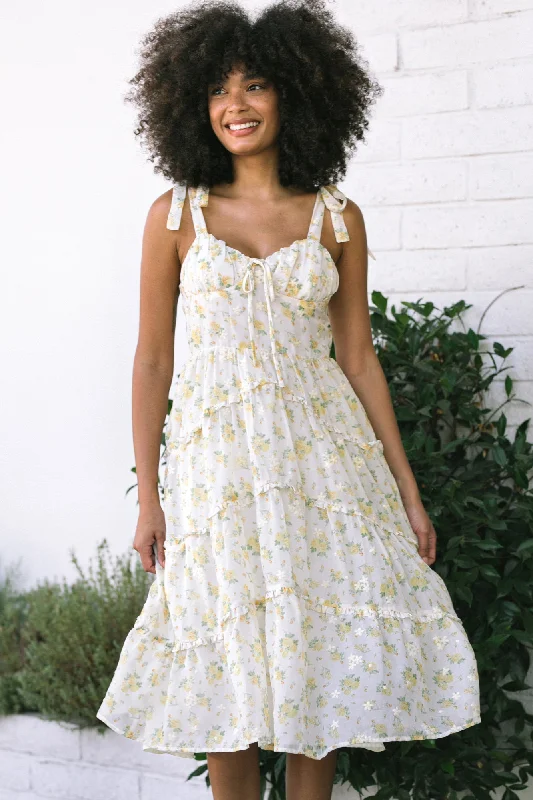 Discount Deals Margot Ruffled Midi Dress