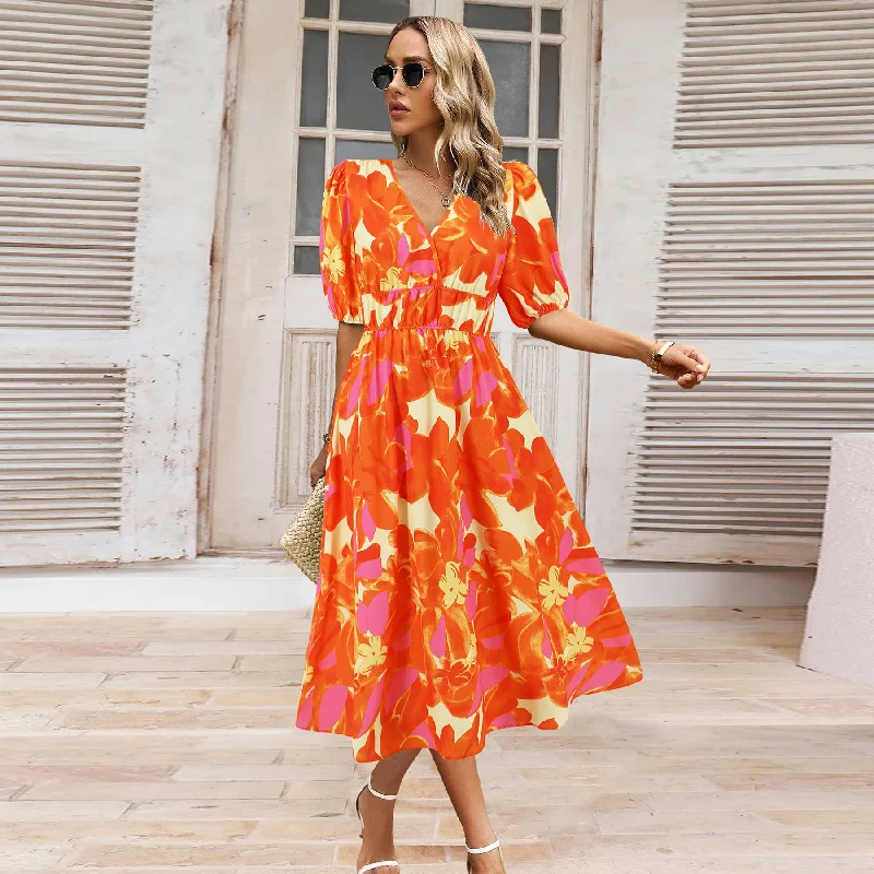 Price Cut BOHO PRINT DRESS_CWDMD1546