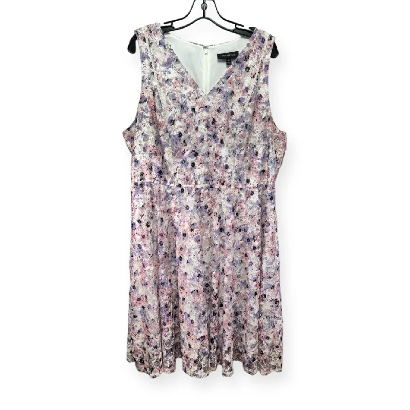 Year-End Clearance Purple Dress Casual Midi Lane Bryant, Size 18
