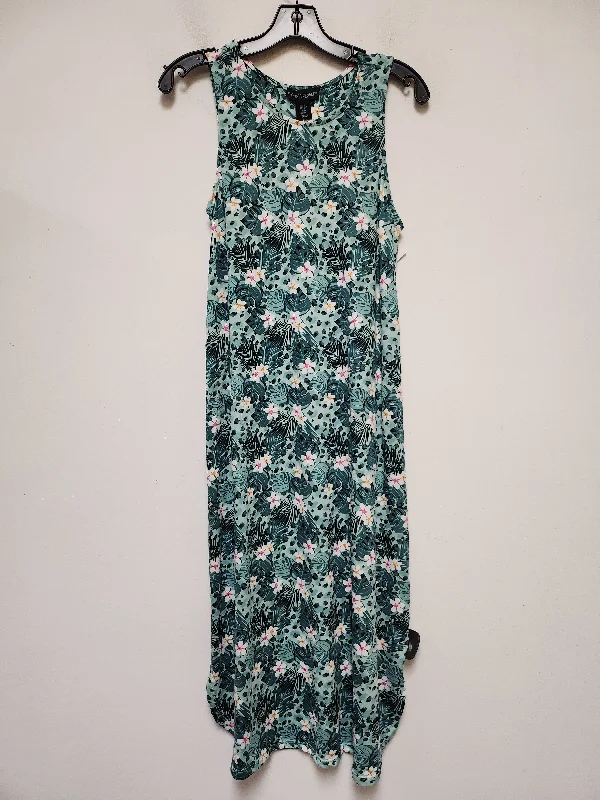 Exclusive Preview Tropical Print Dress Casual Maxi Cynthia Rowley, Size M