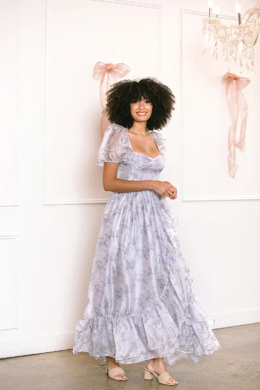 Take Advantage Heather Ruffled Maxi Dress