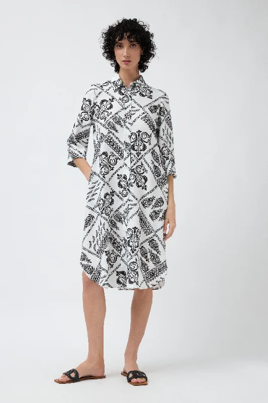 Midnight Sale Rivera Shirt Dress - White