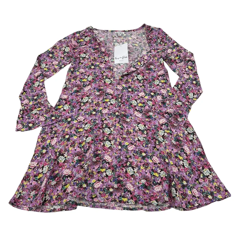 Clearance Items PURPLE LOVE FIRE DRESS CASUAL SHORT, Size S