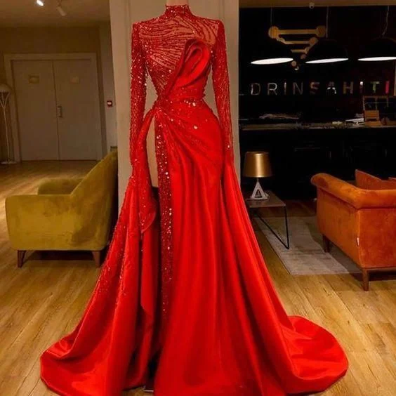 Special Price red prom dresses 2022 sparkly pleats evening dresses side slit formal dresses sequins evening dress,DS4939 Special Price red prom dresses 2022 sparkly pleats evening dresses side slit formal dresses sequins evening dress,DS4939