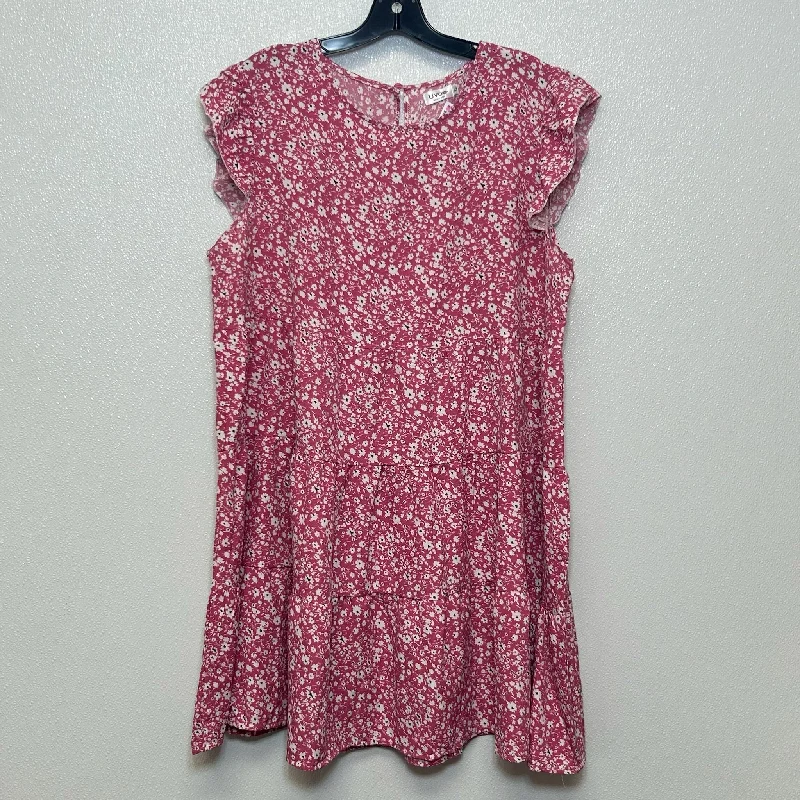 Online Only Pink Dress Casual Short Clothes Mentor, Size Xl