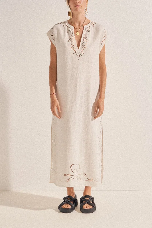 Crazy Savings Phanes White Eyelet Caftan
