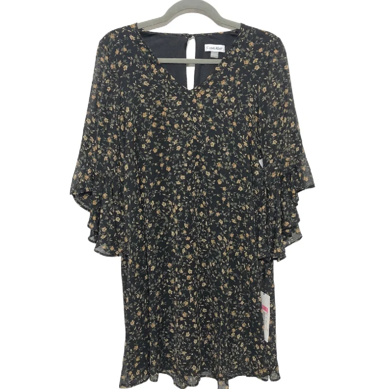 Flash Deals Black & Tan Dress Casual Short Calvin Klein, Size 2