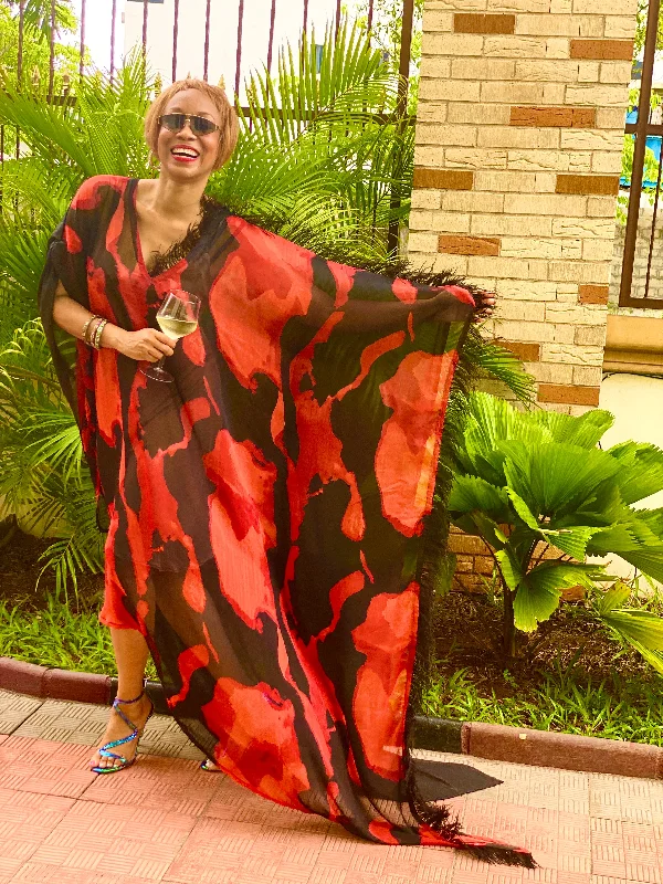 Price Slash Monaco Empress Dress with Plumage Detail