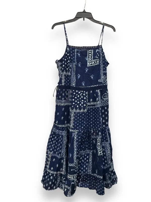 TIME-Limited Offer Blue Dress Casual Short Lucky Brand, Size S