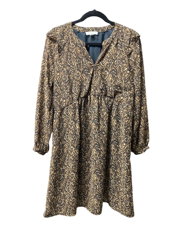Low Prices Brown Dress Casual Short Beachlunchlounge, Size S